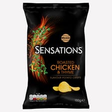 Sensations Chicken & Thyme Crisps 150g