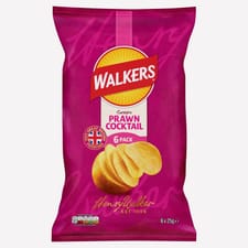 Walkers Prawn Cocktail Multipack Crisps 6 x 25g