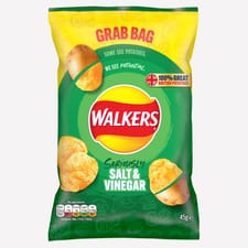 Walkers Crisps Grab Bag Salt & Vinegar 45g