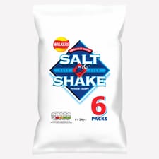 Walkers Salt & Shake Crisps Multipack 6 x 24g