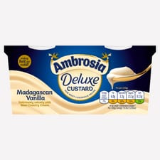 Ambrosia Ready To Eat Madagascan Vanilla Deluxe Custard Pots 2 x 120g