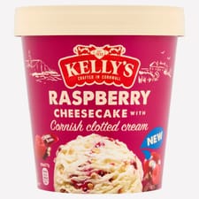 Kelly's of Cornwall Raspberry Cheesecake Ice Cream Tub
