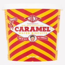 Tunnocks Mini Caramel Wafers Tub 12 x 350g