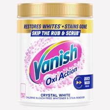 Vanish Fabric Stain Remover Crystal Whites 850g