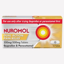 Nuromol Dual Action Pain Relief Ibuprofen & Paracetamol 16s