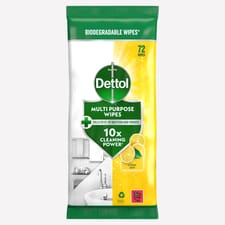 Dettol 72 Multi Purpose Wipes Citrus Zest