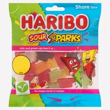 Haribo Sour Sparks Sweet Bag 140g