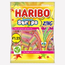 Haribo Rainbow Strips Z!ng 130g