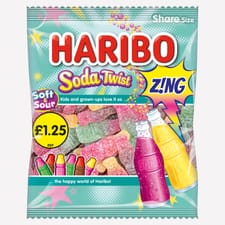 Haribo Soda Twist Sweet Bag 140g