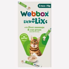 6 X WEBBOX CATS DELIGHT LICK-E-LIX YOGHURT