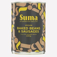 Suma Wholefoods Baked Beans & Vegan Sausage 400g