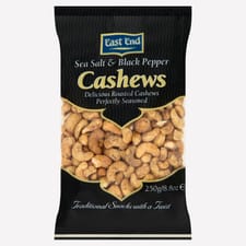 East End Sea Salt and Black Pepper Cashews 250g