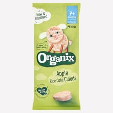 Organix Apple Rice Cake Clouds Organic Baby Snacks Multipack 7 months+