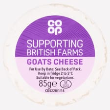 Co-op British Goats Cheese 85g