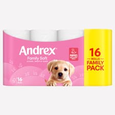 Andrex Family Soft Toilet Tissue 16 Rolls