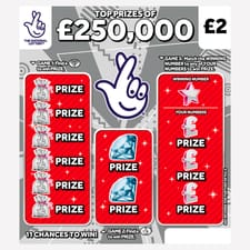 National Lottery £2 £250,000 Silver Scratchcard Game