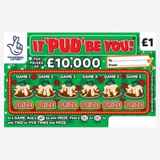 National Lottery £1 £10,000 It Pud Be You Scratchcard Game