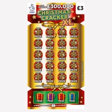National Lottery £3 £300,000 Christmas Cracker XL Scratchcard Game
