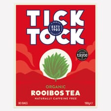 Tick Tock Organic Rooibos Tea 80 Biodegradable Bags 180g