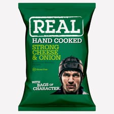 REAL Strong Cheese & Onion Crisps 35g