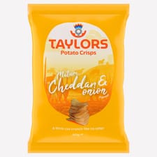 Taylors Mature Cheddar & Onion Straight Cut Crisps 40g