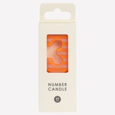Table Fun Number 3 Candle