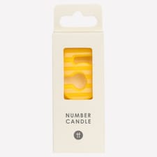 Table Fun Number 5 Candle