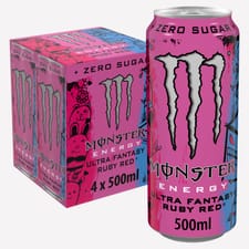 Monster Ultra Fantasy Ruby Red 4x500ml