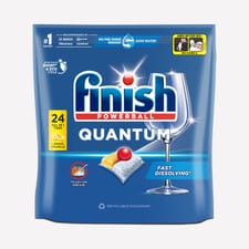 Finish Quantum All In One Lemon Dishwasher Tablets 24 Pack
