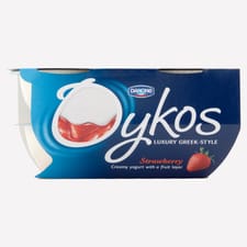 Oykos Strawberry Greek Style Yogurt 4 x 110g