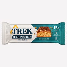 TREK High Protein Low Sugar Choc Caramel Protein Bar