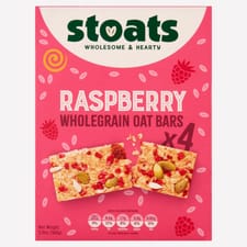 4 Raspberry & Honey Porridge Oat Bars Stoat 4 x 42 g
