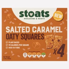 Stoats Oatly Squares Salted Caramel 4 pack 100g