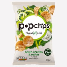 Popchips Sour Cream & Onion Flavour Potato Snacks 85g