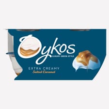 Oykos Salted Caramel Luxury Greek Style Yoghurt Dessert 4x110g 