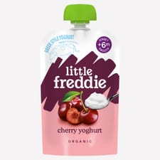  Little Freddie Organic Stage 1 Baby Food Cherry Greek Style Yoghurt 100g
