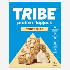 TRIBE Protein Energy Flapjack White Choc Chip 3 Pack