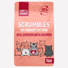 Scrumbles Adult Cats Salmon Dry Food 750g