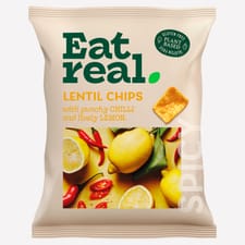 Eat Real Chilli & Lemon Lentil Chips 40g