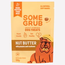 Some Grub Nut Butter Dog Treats Pouch 100g