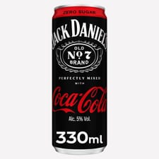 Jack Daniels & Coke Zero 330ml