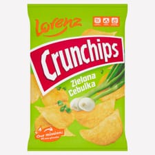 Lorenz Crunchips Potato Crisps with Onion Flavour 140g