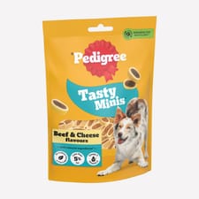 Pedigree Tasty Minis Cheesy Nibbles Beef & Cheese 140g