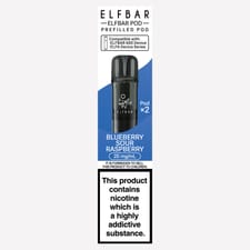 Elfbar 600 Blueberry Sour Raspberry Prefilled Pod 20mg/ml