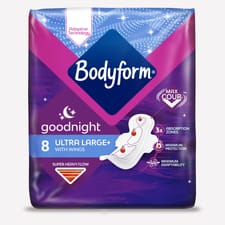 Bodyform Ultra Night Sanitary Towels Wings 8 pack