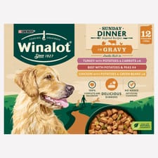 WINALOT Sunday Dinner Pouch Mixed in Gravy 12x100g