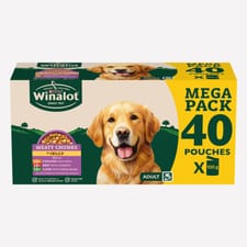 Winalot Pouch Meaty Chunks in Jelly 100g 40pk Mega pack