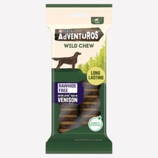 ADVENTUROS® Wild Chew Medium Venison Dog Treats 200g