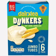 Dairylea Dunkers Jumbo Tubes Cheese Snack 6 x 41g