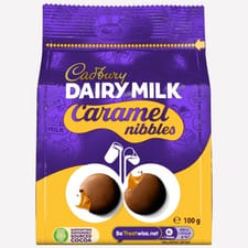 Cadbury Dairy Milk Caramel Nibbles Chocolate Bag 100g